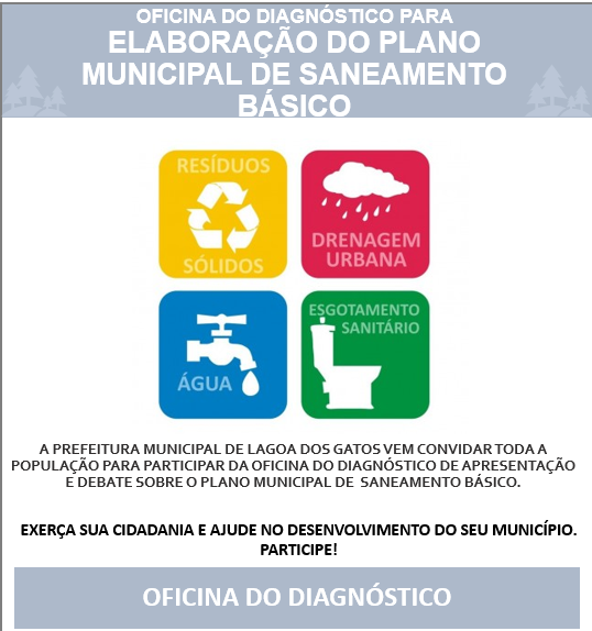 PLANO MUNICIPAL DE SANEAMENTO BSICO RELATRIO PRELIMINAR - Municpio de Lagoa dos Gatos - PE